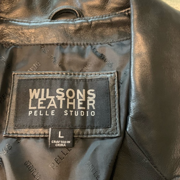 Women’s Black Leather Jacket - Picture 2 of 3